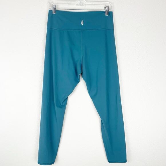 Free People Movement Pants Womens Large Never Better Leggings Teal Soft L - Picture 2 of 10